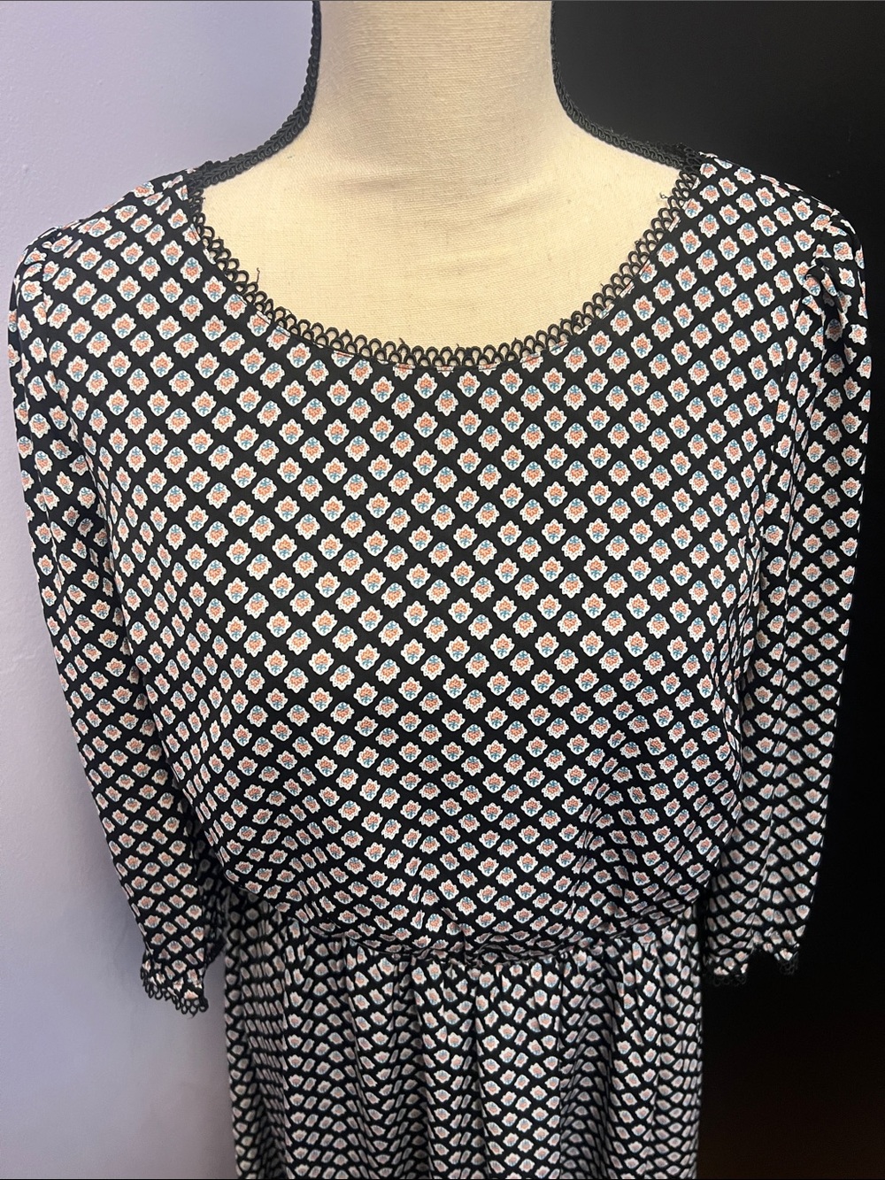 Altar’d State Black & White floral Print Women’s Dress - Picture 4 of 4